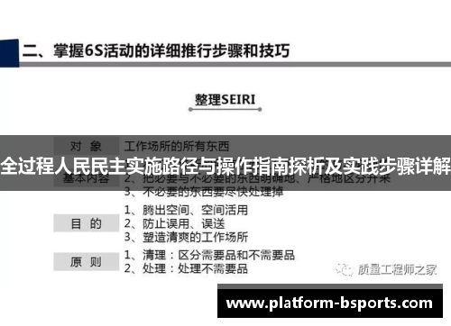 全过程人民民主实施路径与操作指南探析及实践步骤详解
