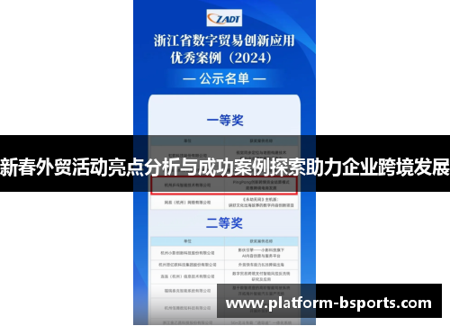 新春外贸活动亮点分析与成功案例探索助力企业跨境发展